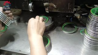 Oil seal processing combination