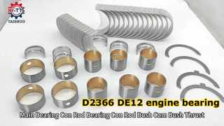 Roulement de moteur de l'excavatrice D2366 DE12