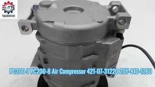 Compresseur d'air PC200-7 PC200-8 421-07-31220 20Y-810-1260