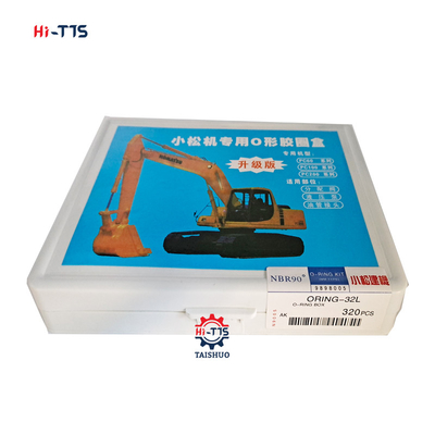 Excavateur PC60 PC100 PC200 NBR90° O-Ring Kit 320 pièces O-Ring Box