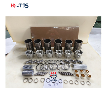 6D14T Kit moteur pour excavatrice E120 E140 E180 Forge, piston, anneau, soupapes, boîtier, boîtier complet