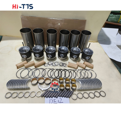 DE12 Nom de la pièce du moteur de l'excavateur Kit de garniture de cylindre complet avec garniture de vannes à piston à anneau