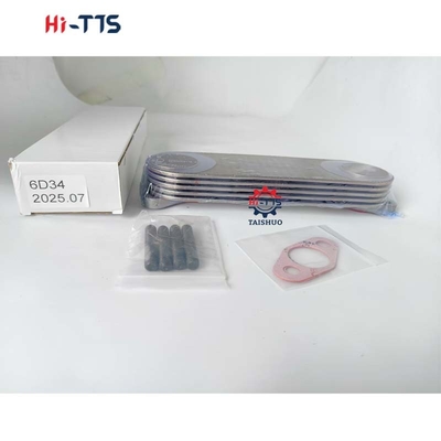 ME017229 6D34 Noyau de refroidisseur à huile en aluminium pour camions diesel