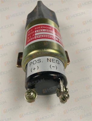 Bon prix La vanne électromagnétique d'arrêt de moteur diesel d'excavatrice, le gazole 24V a coupé la vanne électromagnétique 1751-2467UIB1S5A en ligne