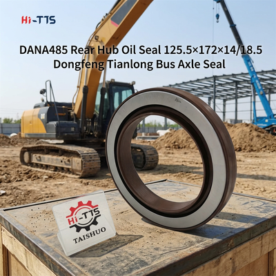 DANA 485 Joint d'étanchéité d'huile de moyeu arrière OE 3104081-ZM01A Taille 125,5 × 172 × 14/18,5 pour camion lourd et bus Dongfeng Tianlong Tianjin, joint de remplacement d'essieu arrière