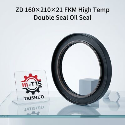 ZD 160×210×21 FKM Double Seal Rectangular Combined Skeleton Anti-Leak Oil Seal For Heavy Loader Gearbox Wheel Reducer